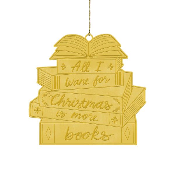 Pineapple Sundays Design Studio - Stacked Books Brass Ornament Fashion