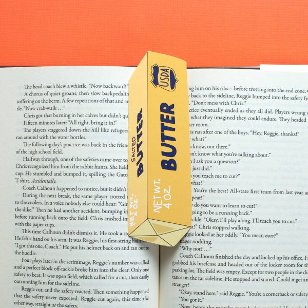 Humdrum Paper - Stick of Butter Bookmark (it s die cut!) Fashion