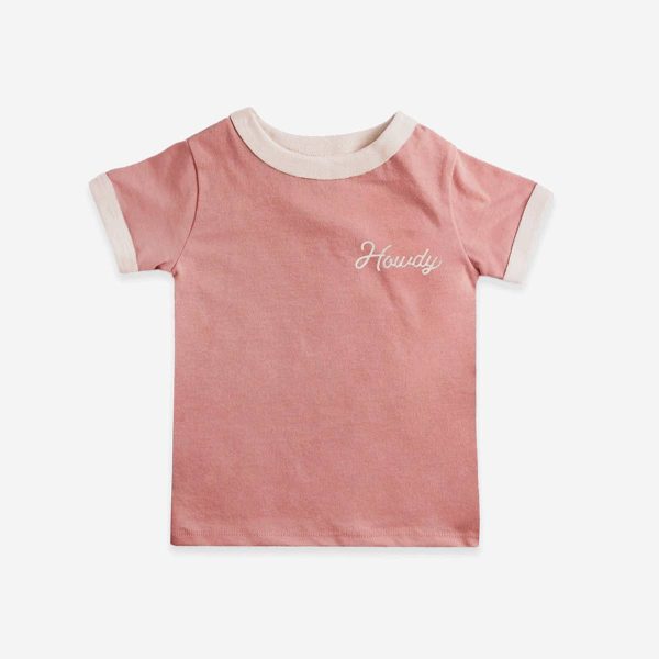 River Road Clothing Company - Howdy (Youth) | Vintage Ringer: Beige   5 6T Sale - Image 4