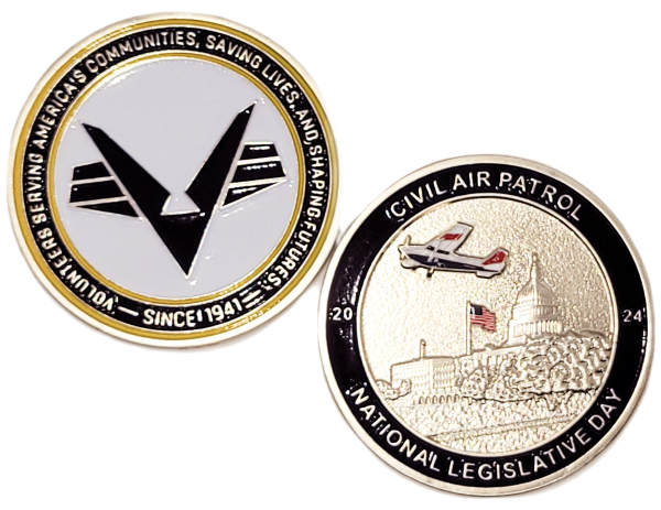 Civil Air Patrol Coin: CAP Legislative Day Coin 2  silver Supply